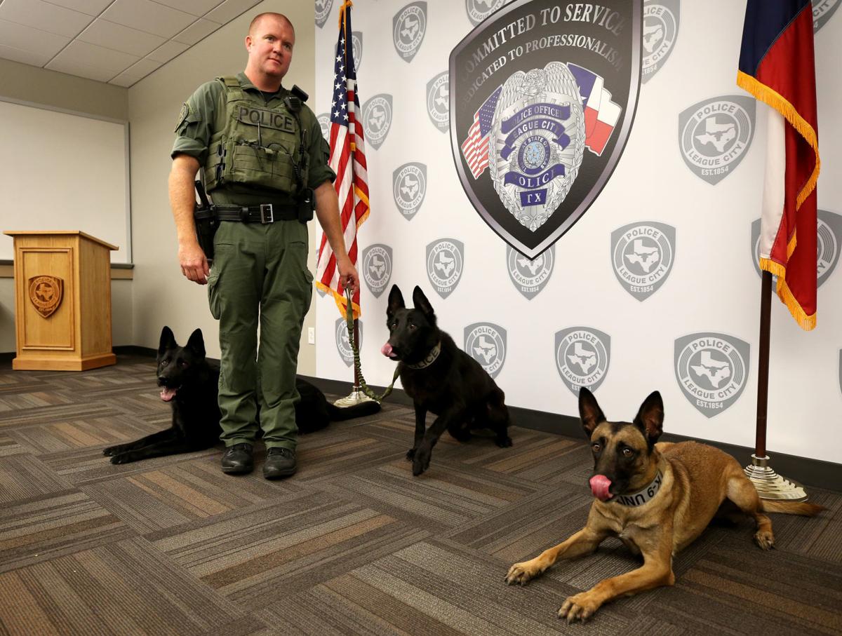 League City police celebrate K9�s retirement Local News The Daily News