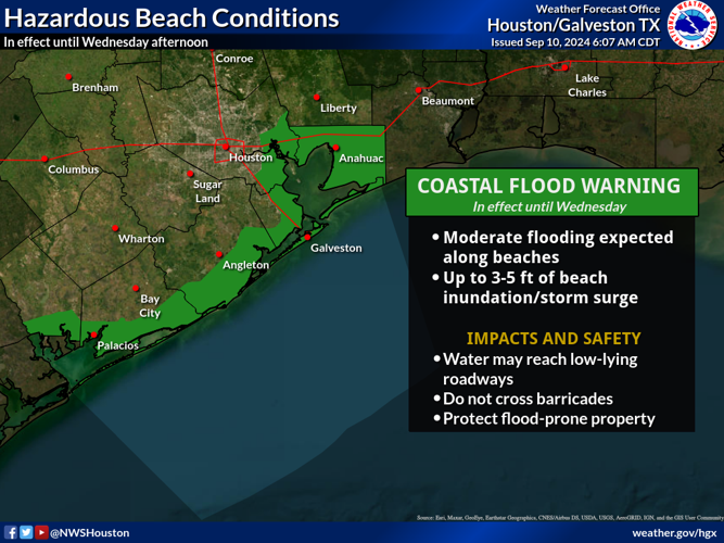 Tropical Storm Watch canceled for Galveston, Brazoria, Chambers ...