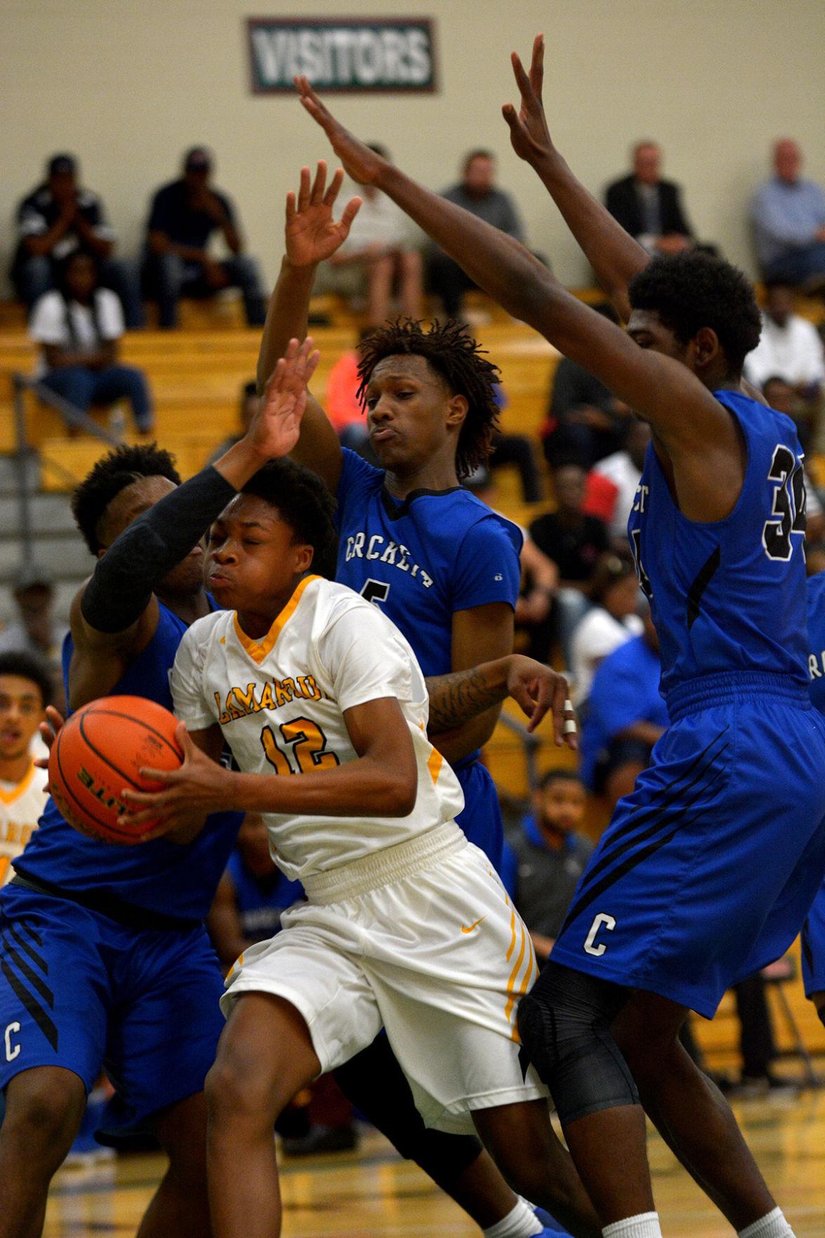 La Marque Boys Meet Buna In Playoff Basketball Game Featuring Two