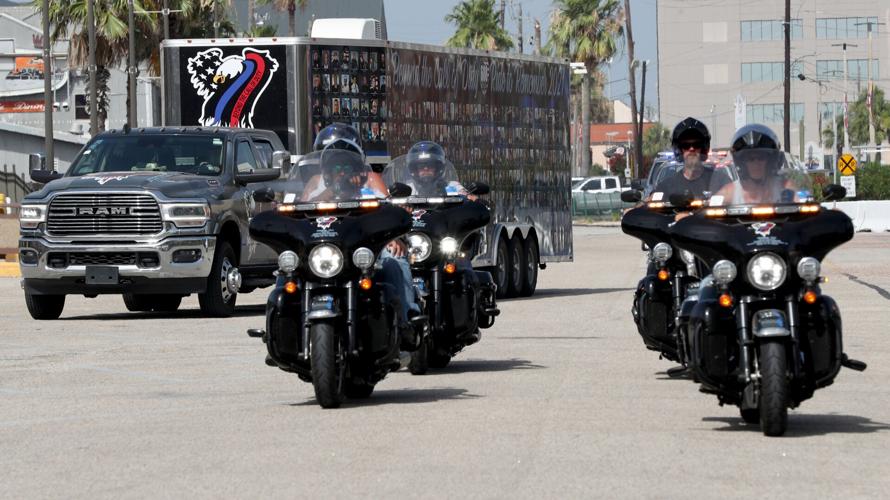 Officers honored on mobile memorial