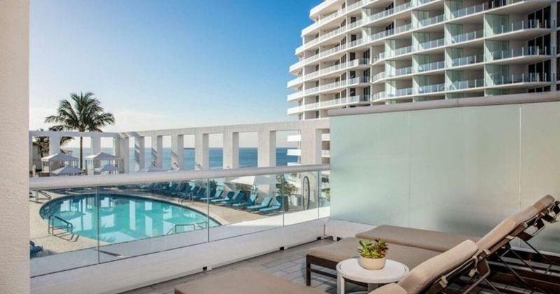 Take a dip in the pool or ocean at the Conrad Fort Lauderdale Beach Resort.