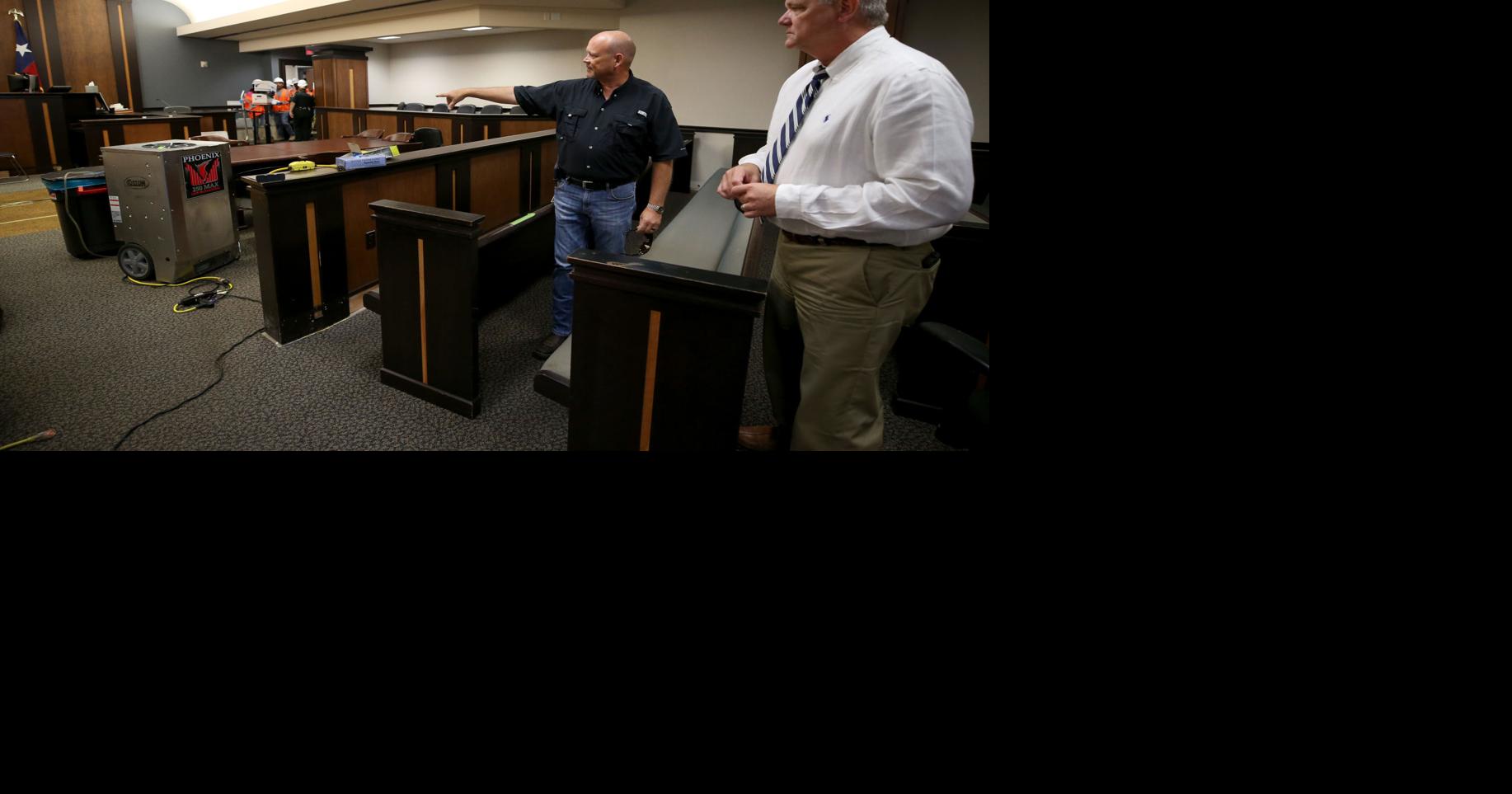 Costly repairs underway on firedamaged Galveston County Justice Center