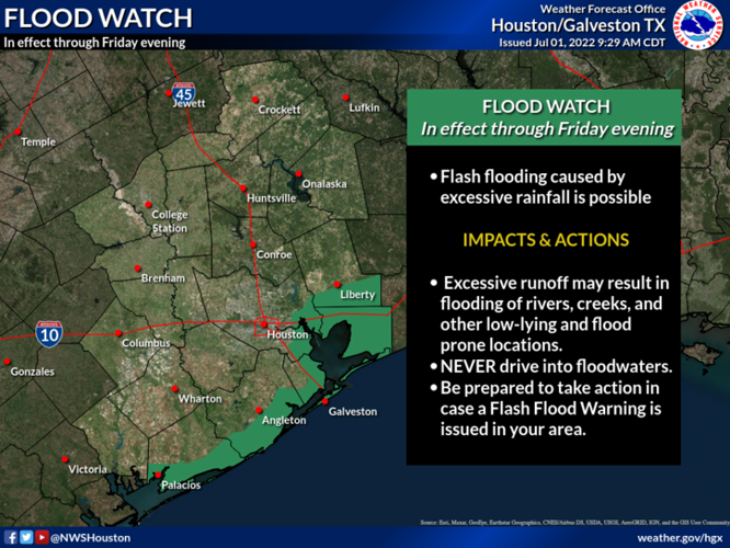 More heavy rains possible for Galveston County Weather Man Stan The