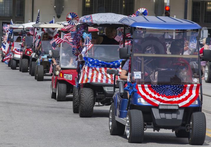 Star Spangled Carts parade through Galveston to honor military