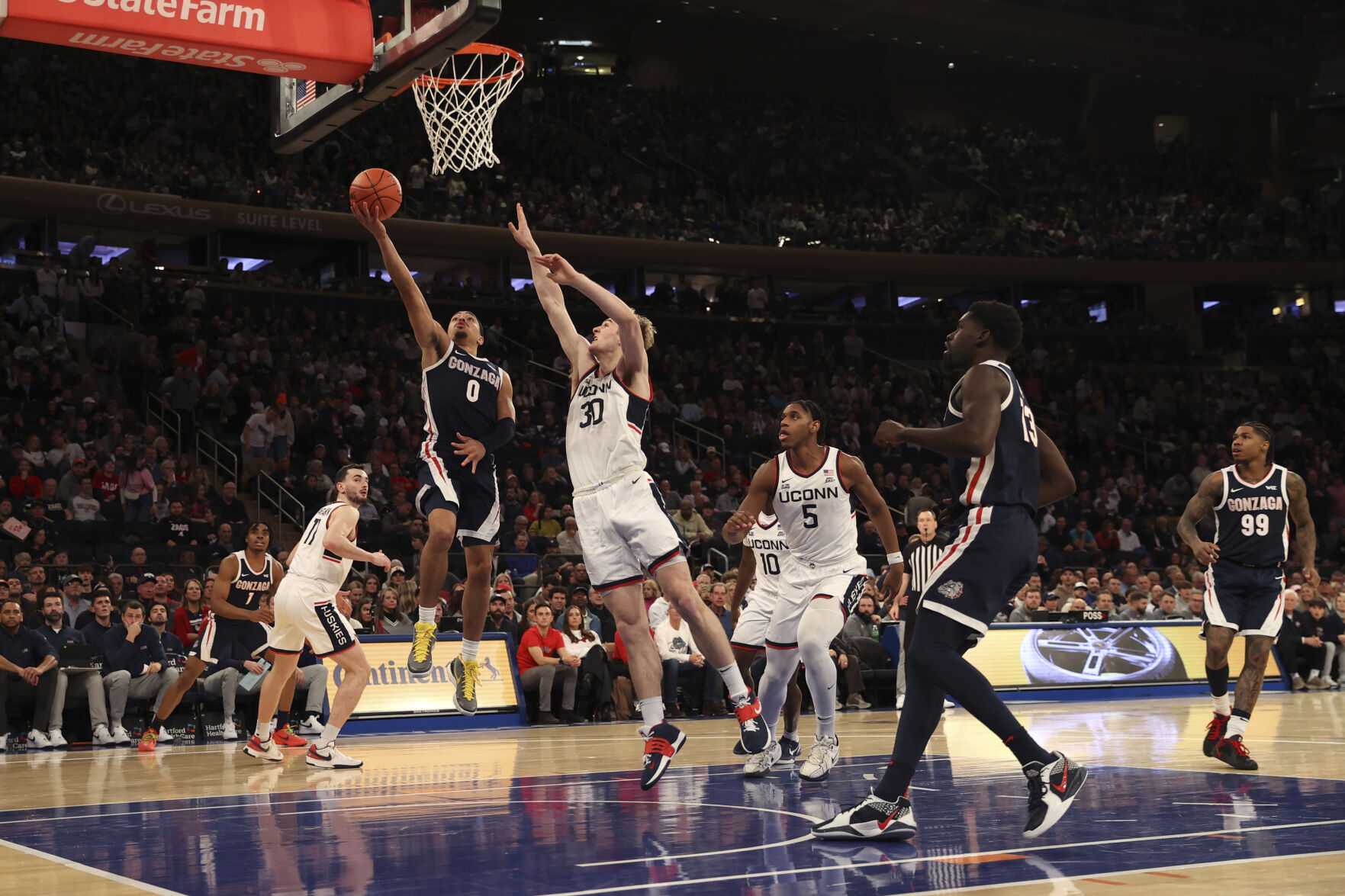 McNeeley Lifts No. 18 UConn Past No. 8 Gonzaga 77-71 | Sports | The ...