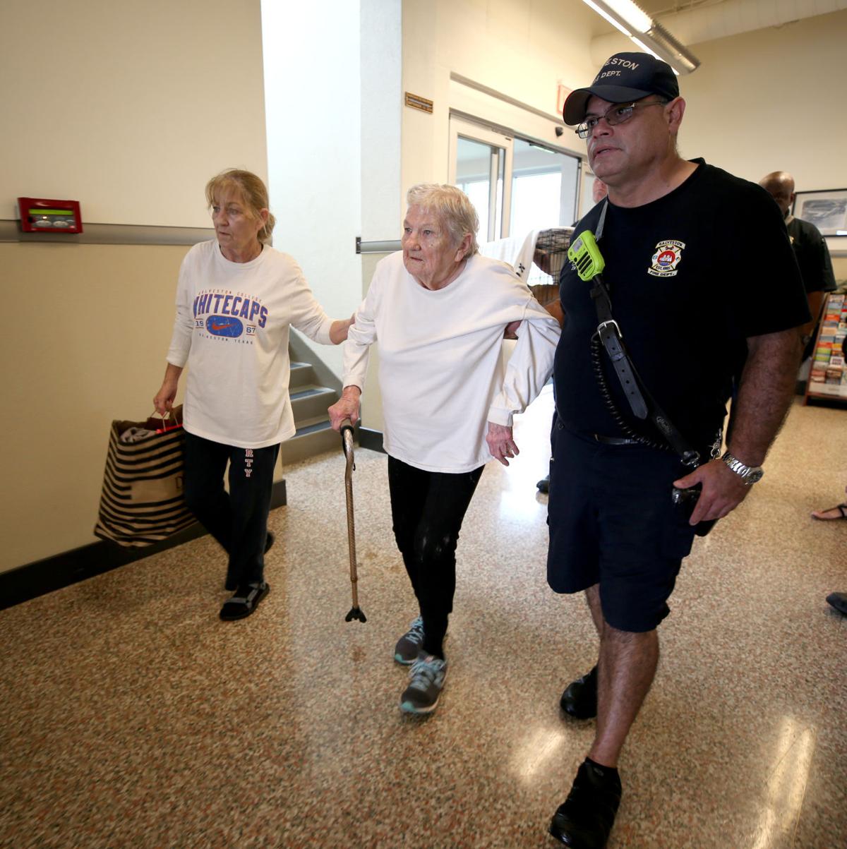 Dickinson evacuees evacuated from Galveston