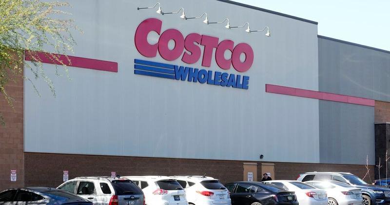 Pictured is a Costco store.