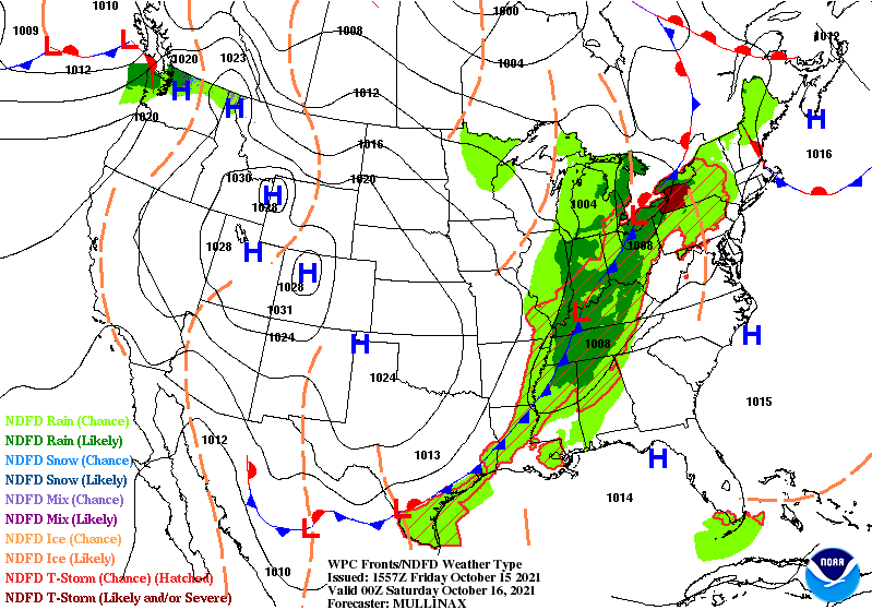 WPC Fronts and Weather