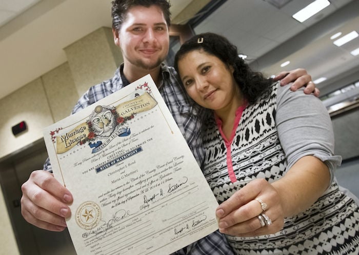 texas marriage license