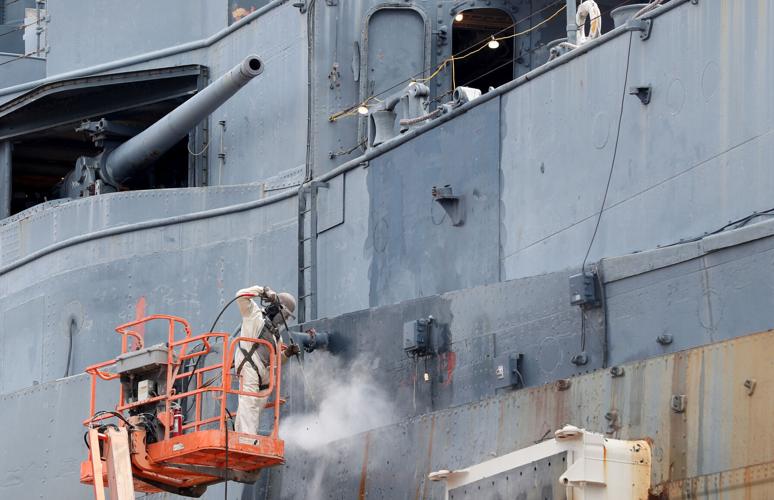 Crews swarm USS Texas within hours of docking in Galveston Local News