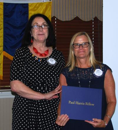 Judy Johnson recognized as Paul Harris Fellow