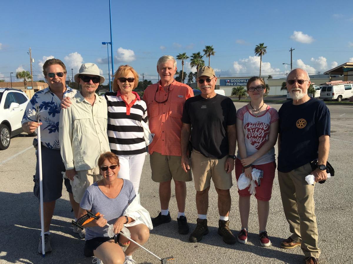 Rotary Club of Galveston participates in fall clean-up