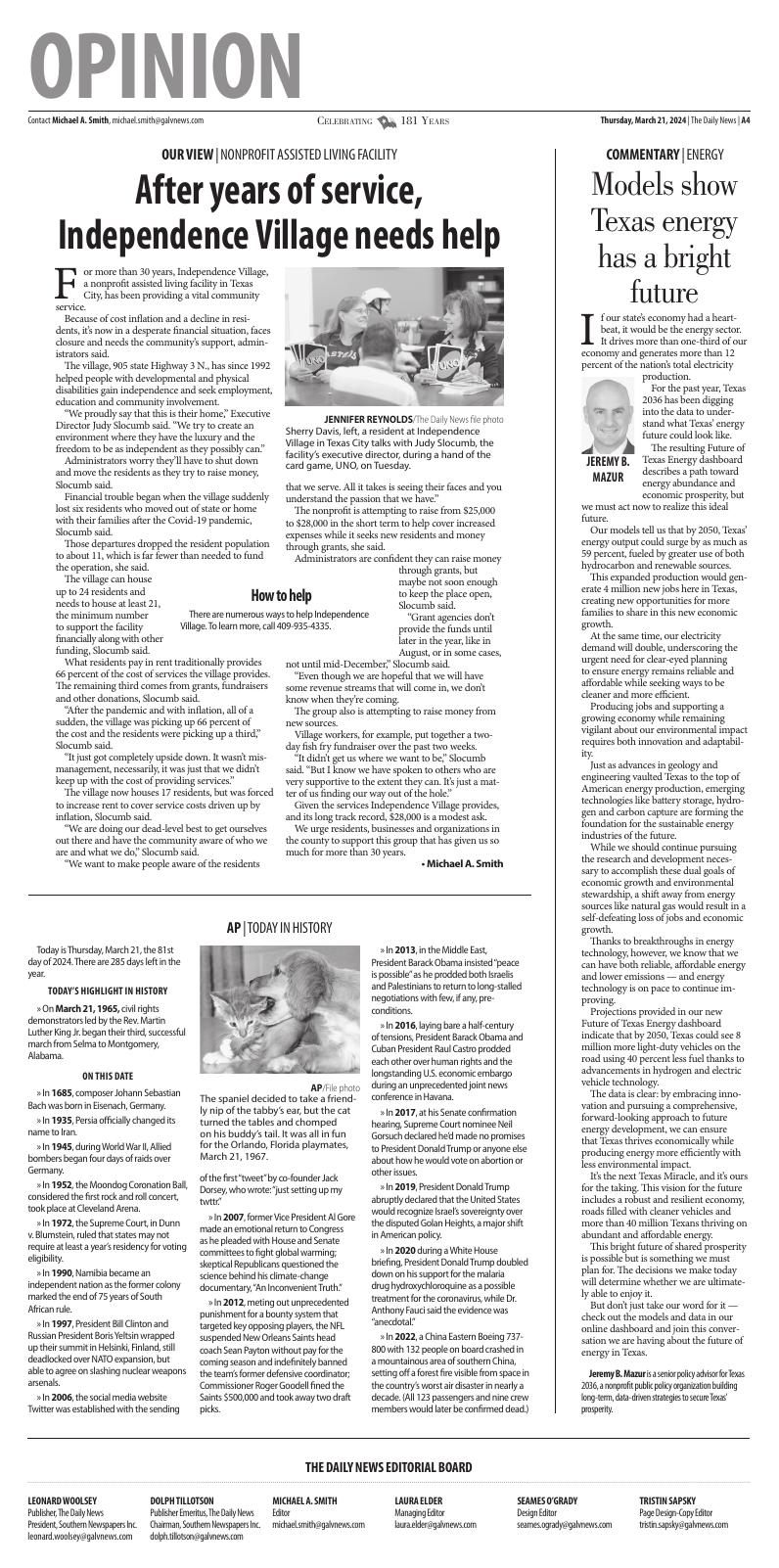 Page A4 Daily News EEdition The Daily News