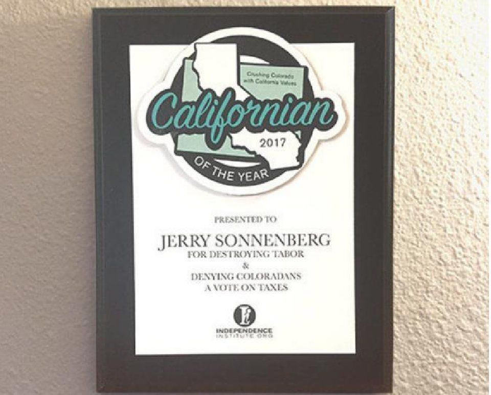 Colorado Republican wins dubious 'Californian of the Year' award from Independence Institute