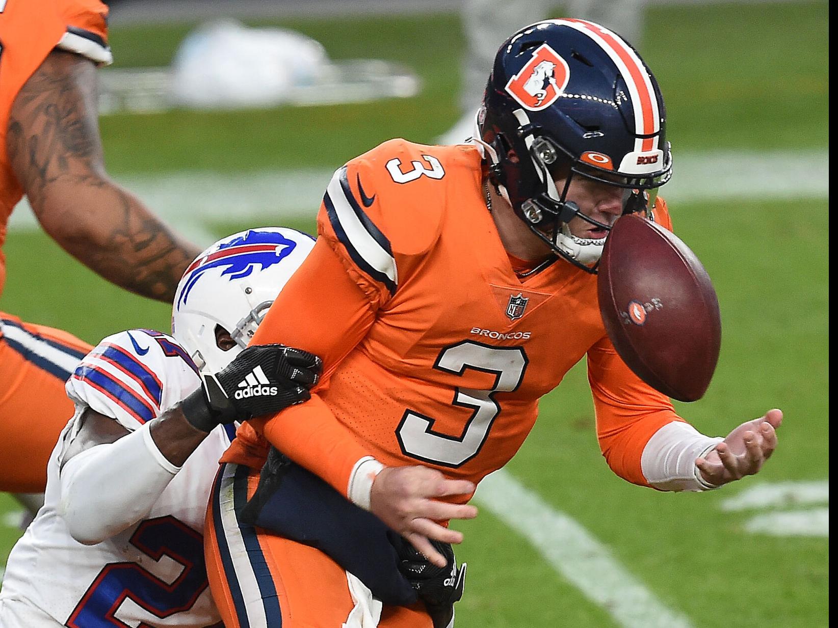 Drew Lock, Broncos offense can't keep pace with Josh Allen in 48-19 loss, Broncos