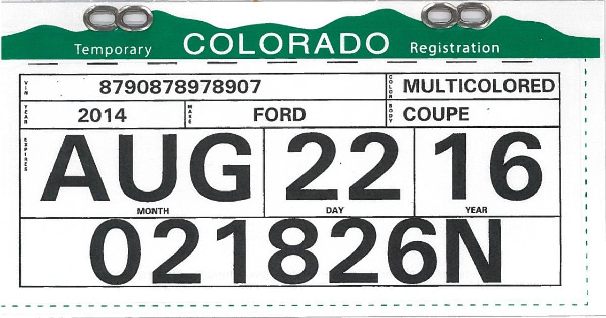 car registration colorado
