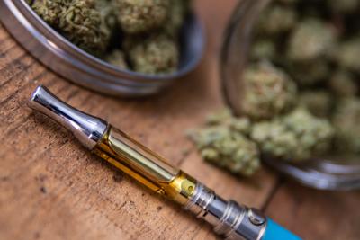 THC Oil Concentrate Filled Vape Pen cannabis marijuana