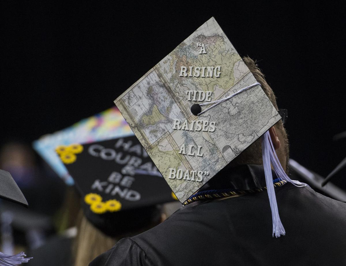 Highlights from the University of Colorado at Colorado Springs' morning commencement ceremonies Friday, May 12, 2017, at the Broadmoor World Arena in Colorado Springs. A record 1,532 students received their degrees this Spring. (The Gazette, Christian Murdock)