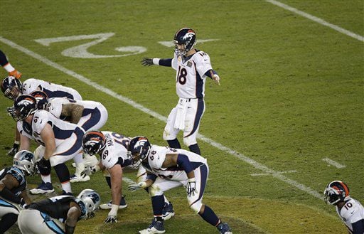 Super Bowl 50 DENVER BRONCOS Champions 30 Pennant - Juicy Lucy's Steakhouse