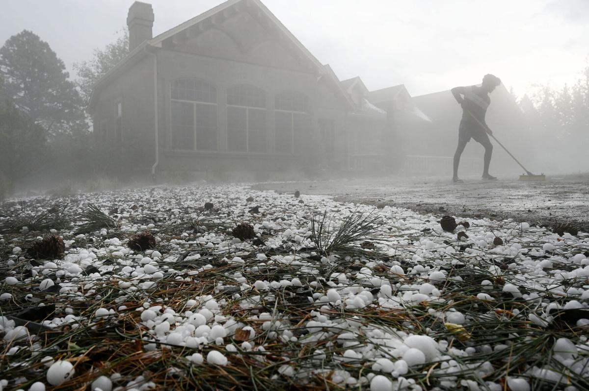 Colorado Springs Cleaning Up After Hail Storm Colorado Springs News Gazette Com