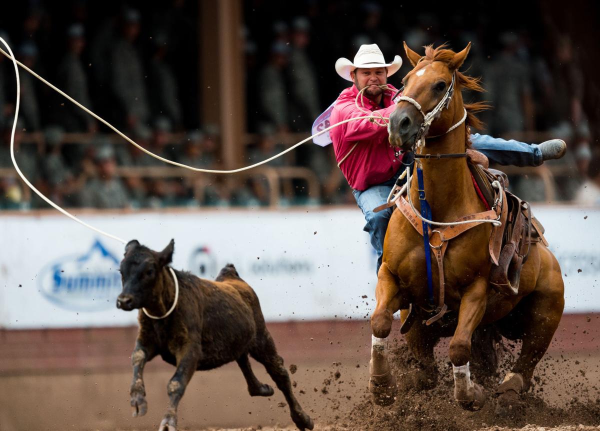 Landing down dirt for 78th Pikes Peak or Bust Rodeo is work of art