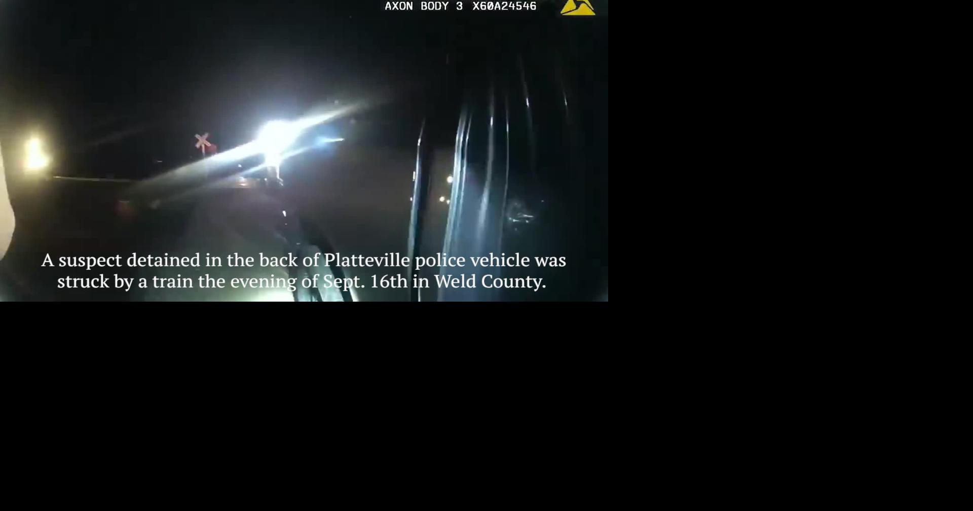 WATCH: Train crashes into Platteville police vehicle with suspect inside | News | gazette.com