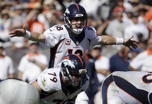 Peyton Manning took over for starting QB Todd Helton, who had a great , peyton manning