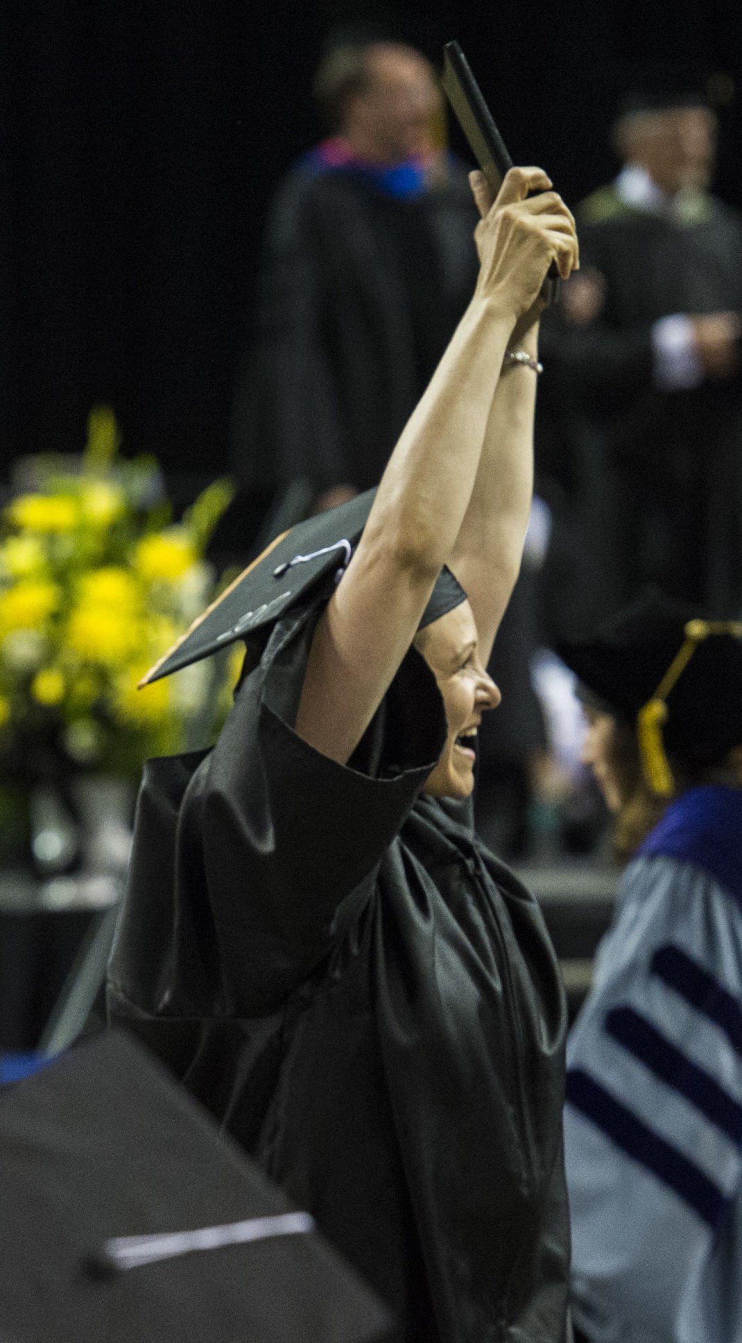 Highlights from the University of Colorado at Colorado Springs' morning commencement ceremonies Friday, May 12, 2017, at the Broadmoor World Arena in Colorado Springs. A record 1,532 students received their degrees this Spring. (The Gazette, Christian Murdock)