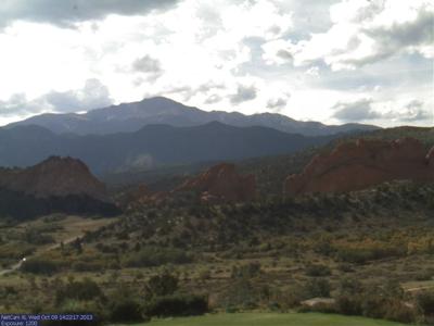 A new view of Pikes Peak and Garden of the Gods Park