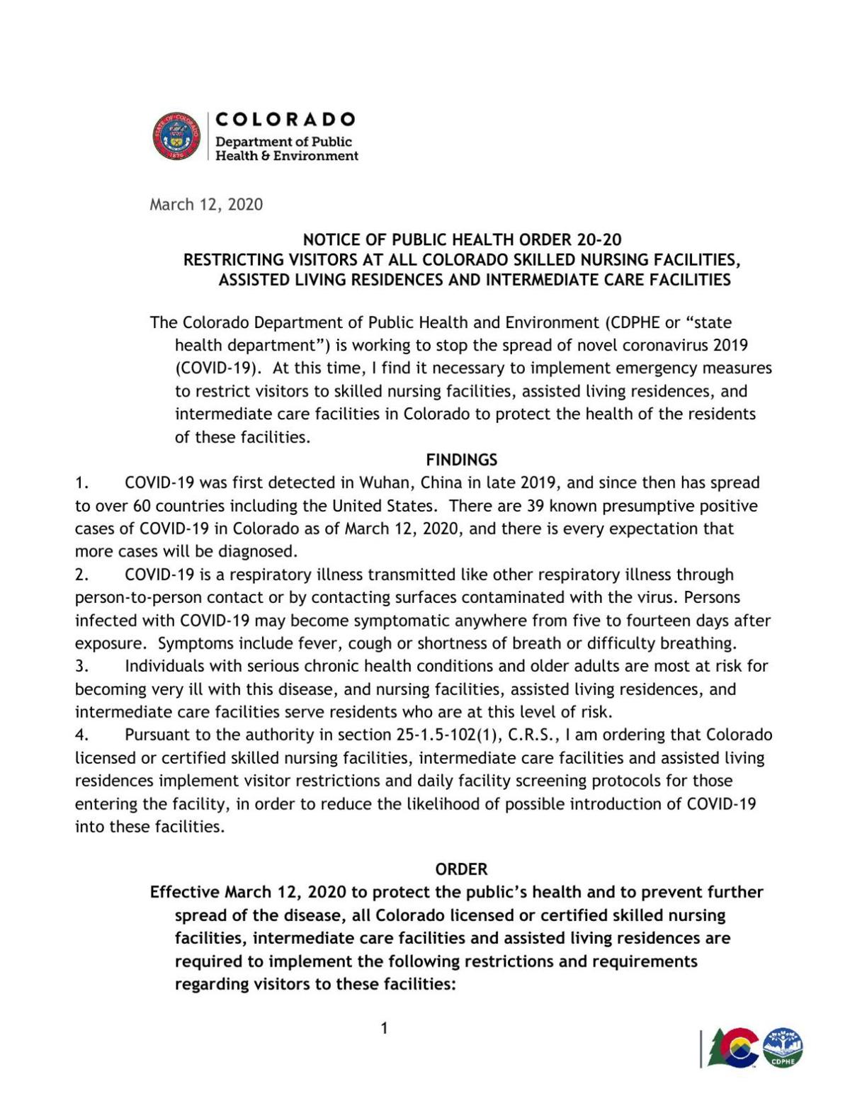 Nursing Homes With Coronavirus Outbreaks Had More Citations State Records Show Colorado Springs News Gazette Com