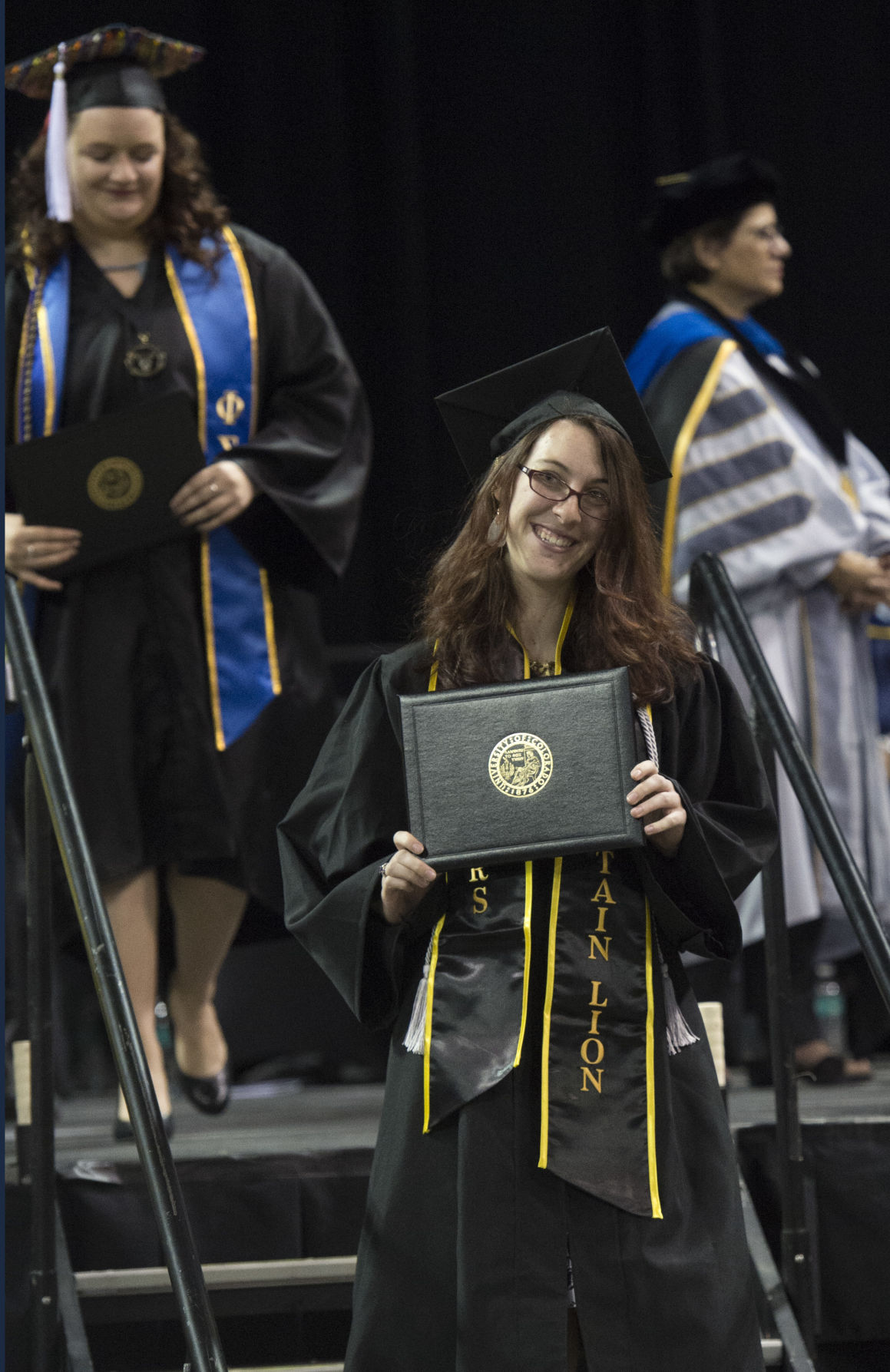 Highlights from the University of Colorado at Colorado Springs' morning commencement ceremonies Friday, May 12, 2017, at the Broadmoor World Arena in Colorado Springs. A record 1,532 students received their degrees this Spring. (The Gazette, Christian Murdock)