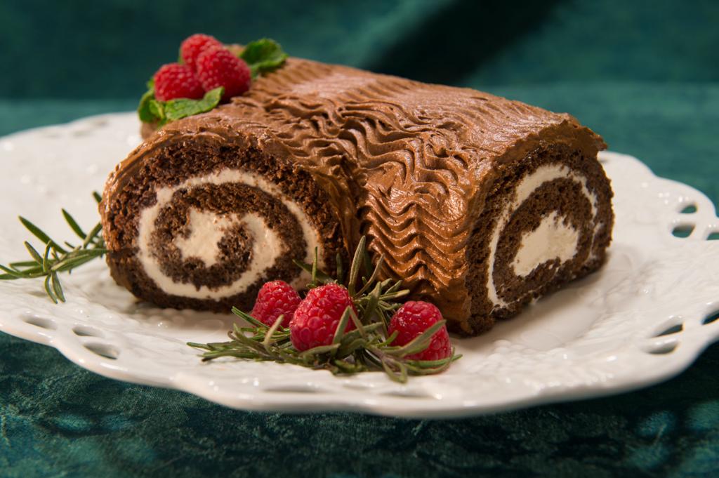 Yule Log Cake Perfect for the Winter Solstice - International Cuisine