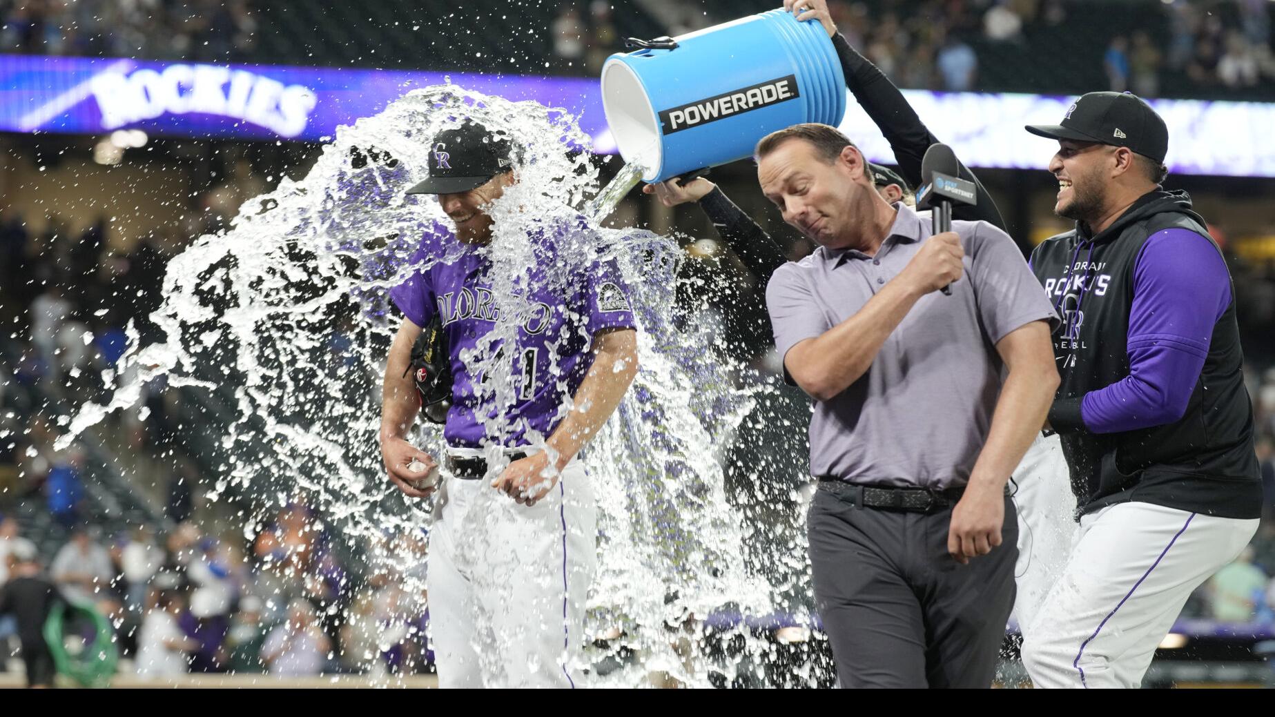 Kuhl tosses 3-hit shutout, Rockies beat Dodgers 4-0 at Coors - The San  Diego Union-Tribune
