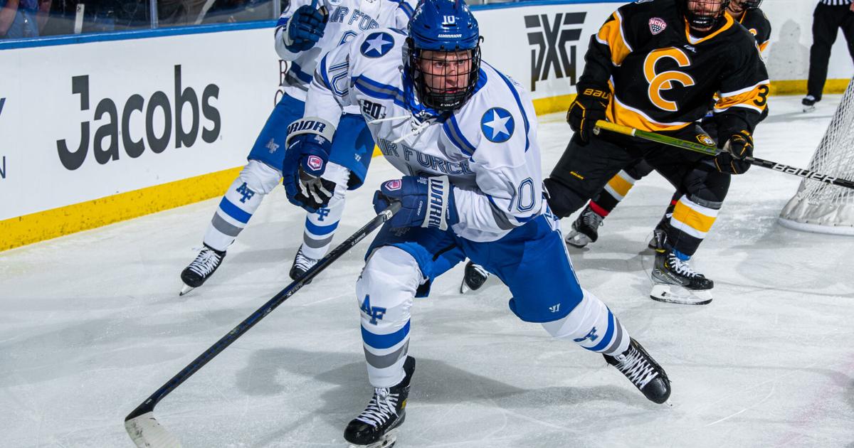 Air Force hockey rallies from three-goal deficit to topple Alaska Anchorage in OT; Splits third straight series