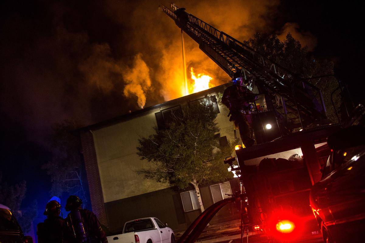 Overnight Colorado Springs Fire Displaces 20 Apartment Residents Hot Spots Remain Colorado Springs News Gazette Com