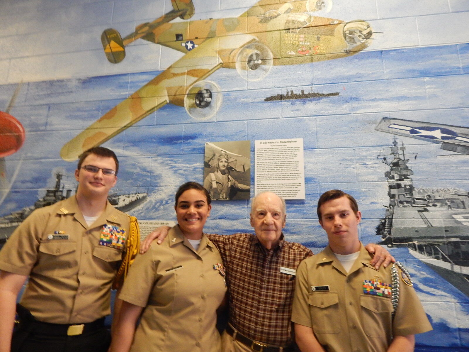 Work underway on mural featuring prominent local vets at Colorado