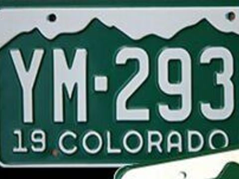 Here are 5 looks for Colorado's license plate over the previous 60