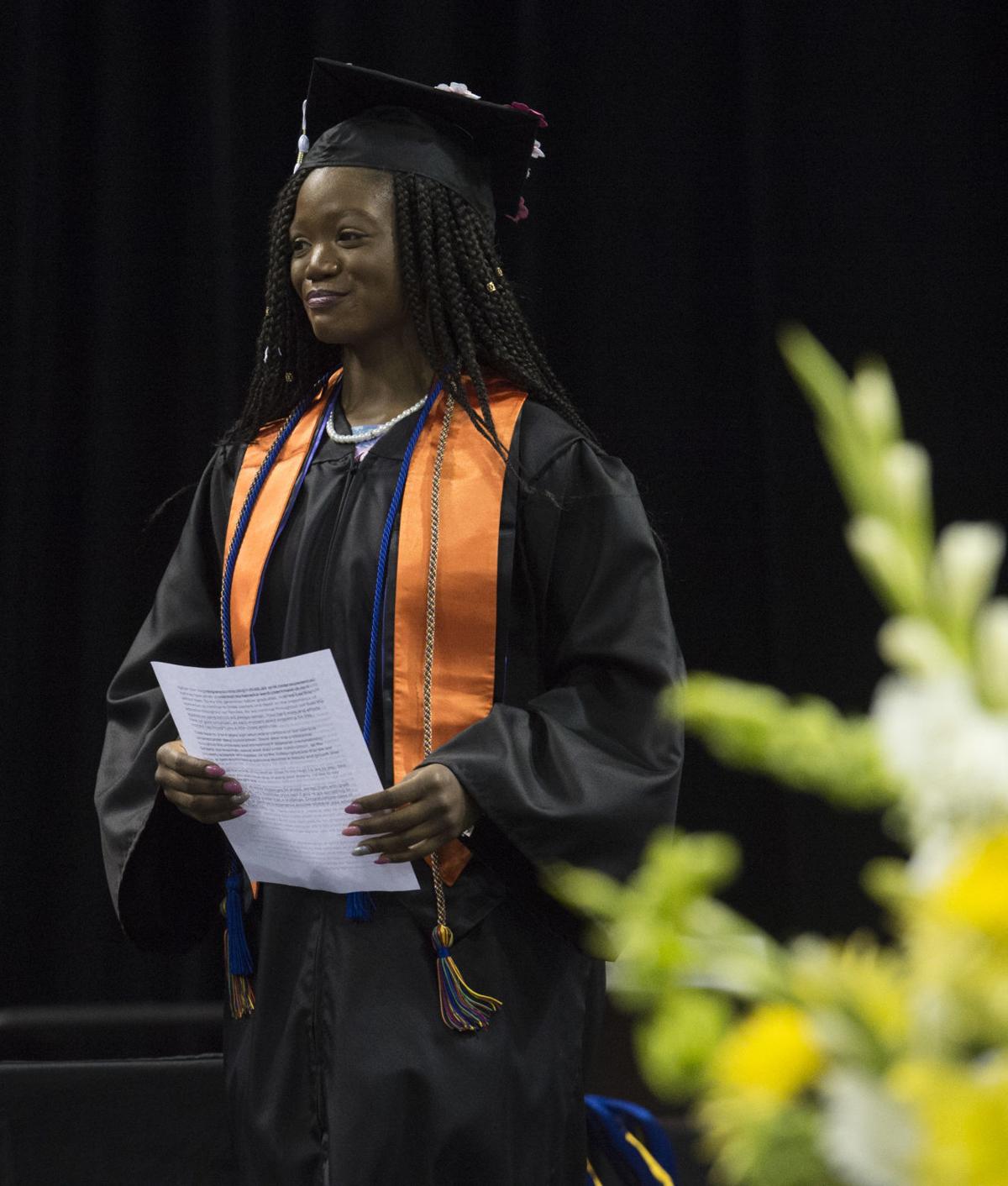 Highlights from the University of Colorado at Colorado Springs' morning commencement ceremonies Friday, May 12, 2017, at the Broadmoor World Arena in Colorado Springs. A record 1,532 students received their degrees this Spring. (The Gazette, Christian Murdock)