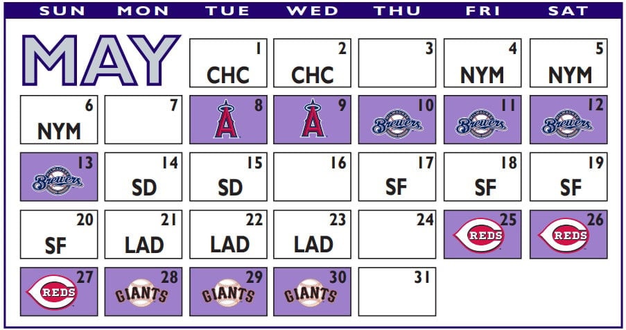 Rockies schedule deals