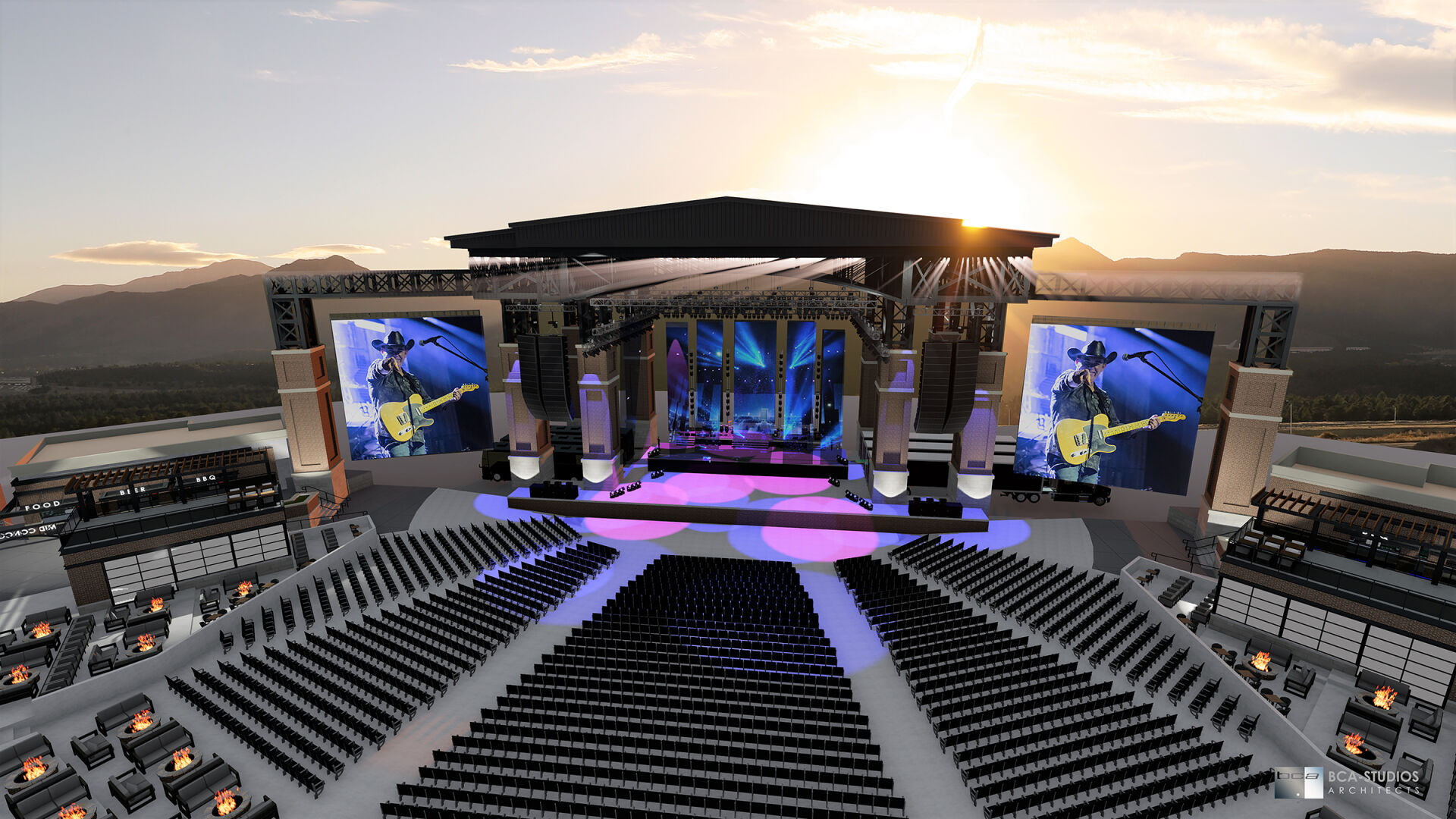 The Sunset amphitheater in Colorado Springs Q A including parking