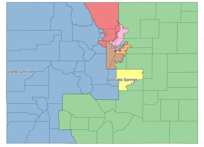 'Starting point' for Colorado's 8-district congressional map unveiled