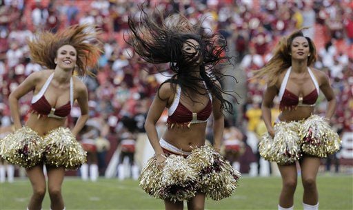 redskins cheerleader uniform