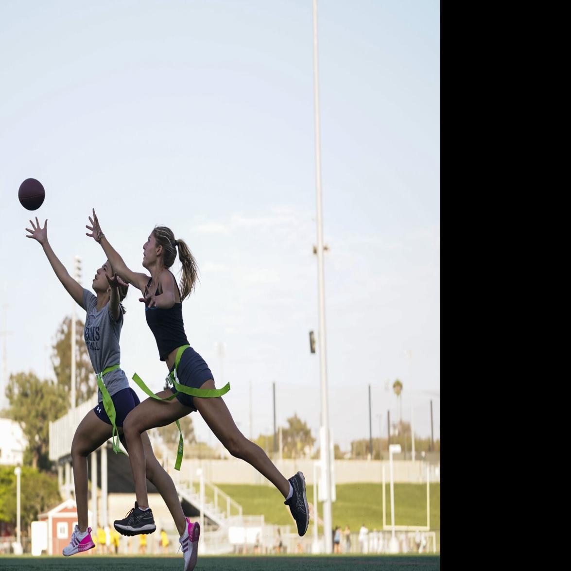 Woodland High School hosts first-ever girls flag football game