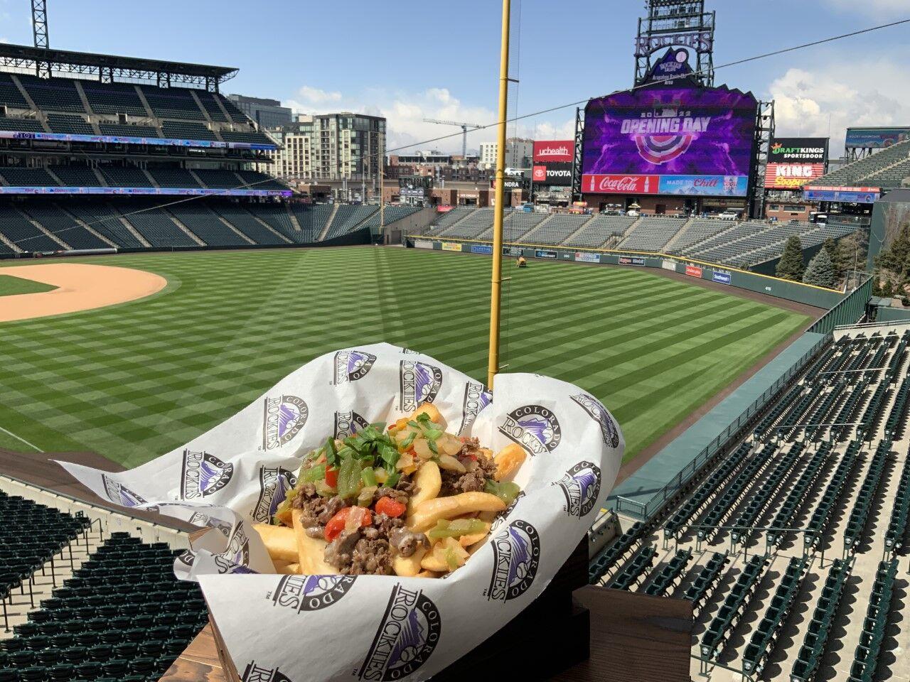 Colorado Rockies stadium Coors Field Opening Day food by the
