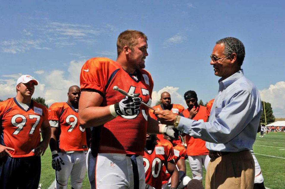 Atlanta Falcons' Ben Garland, Academy grad and Air Guardsman