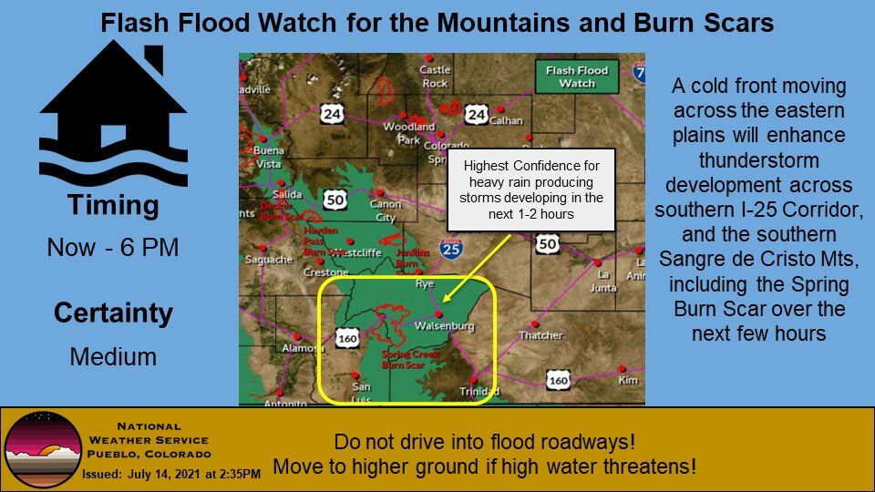 Flash flood warnings, closures for several Colorado burn ...