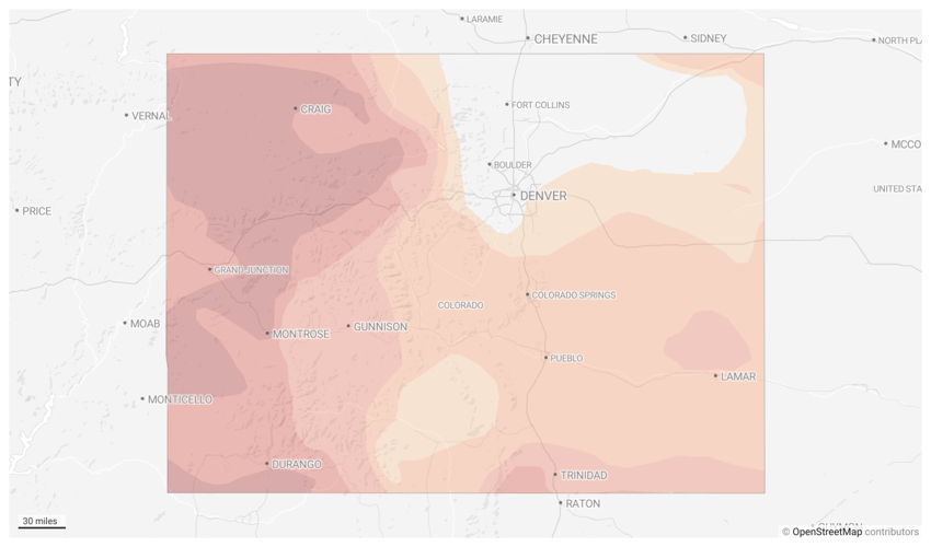 Colorado drought map May 11, 2021