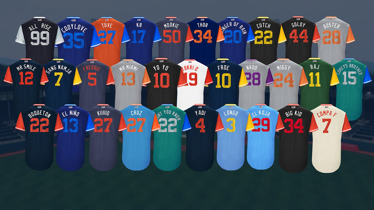 nickname jerseys for Players Weekend 