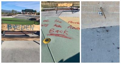 John Venezia park vandalized