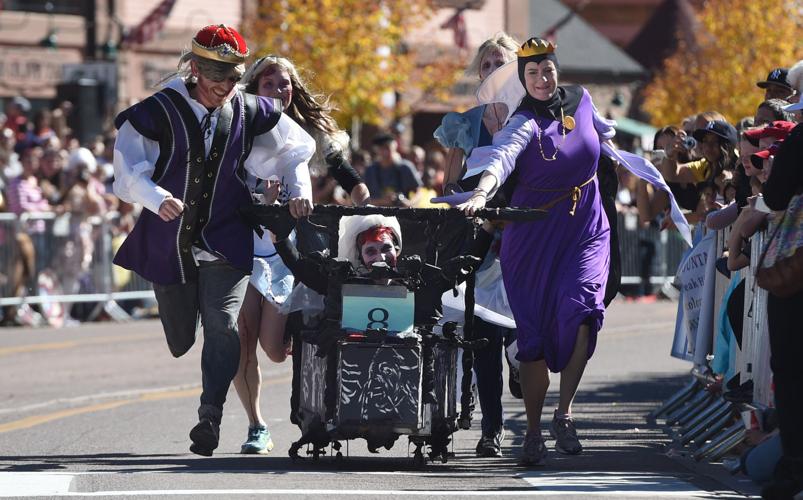 Thousands flocked to Manitou Springs on Saturday, October 25, 2014, for the annual Emma Crawford Coffin Races. The races started in 1995, but the story of Emma Crawford goes back to 1891 when she was buried at the top of Red Mountain above Manitou Sprin...